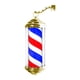 thumbnail image 2 of Letrero de barbería con luz de poste, ideal para salón de belleza, impermeable, clásico, lámpara de pared, luz giratoria para interior, salón de belle 40 rojo azul blanco, 2 of 5