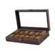 thumbnail image 1 of Caja De Almacenamiento Para Relojes, Decoración A Prueba De Polvo Para Hombres Y Mujeres, Organizador De Escaparate Con 12 Ranuras, 1 of 5