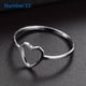 thumbnail image 1 of 1pc Heart Ring for Men - Trendy and Stylish Hollow Out Design for Daily Wear and Gift Giving - Perfect Birthday or Holiday Gift for Boyfriends, 1 of 5