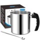 thumbnail image 1 of Olla para hacer velas DINGPAI de 1300 ml de acero inoxidable con cuchara, 1 of 7
