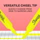 thumbnail image 5 of Highlighters Sharpie Tank Style con punta cincelada, color amarillo, 4 unidades, 5 of 6