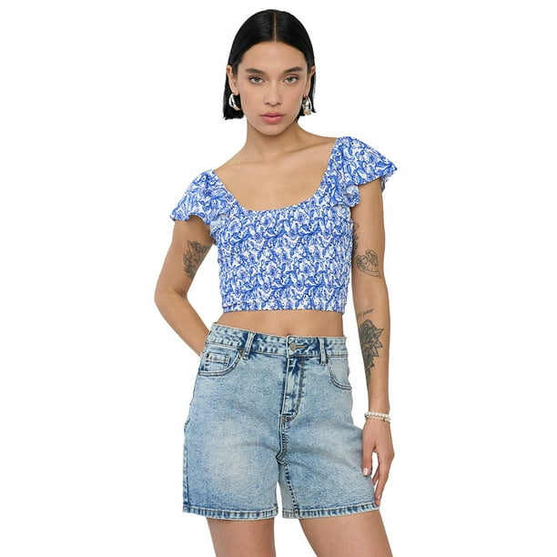 Blusas Mujer Vuelos Celeste Corona