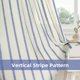 thumbnail image 4 of Cortinas DriftAway de lino a rayas verticales, color azul marino, 160 cm, 2 paneles, 4 of 8