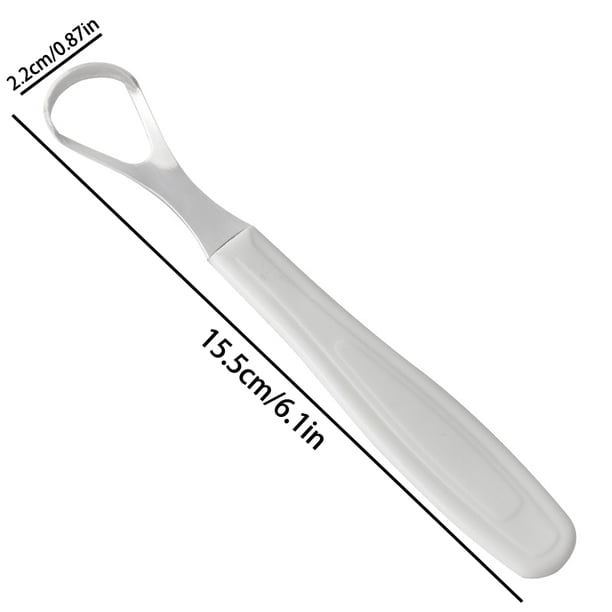 1PC Tongue Scraper Cleaner Surgical Grade Pro Eliminate Bad Breath Stainless Steel Metal Tongue Brush Dental Kit For Adults