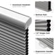 thumbnail image 4 of Persianas opacas Joydeco sin perforación 56 x 162 cm gris, 4 of 9