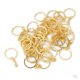 thumbnail image 2 of 100 Piezas De Aleación De Llavero Dividido Con Cadenas De 25 Mm De Oro, 2 of 3