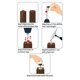 thumbnail image 5 of Niveladores ajustables para muebles HUAYY, paquete de 24, color café, 5 of 6