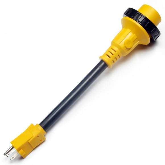 Adaptador de cable de alimentación de 30 A RV a 110 V 15 A con Twist Lock CAMPELIFY