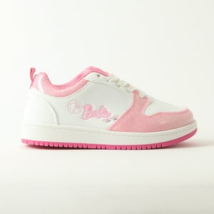 Zapatilla Con Luces Niña Brillos Blanco Barbie