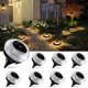thumbnail image 1 of Luces solares de piso Gahomlumy, paquete de 8, IP67 impermeables, 3000K, 1 of 7