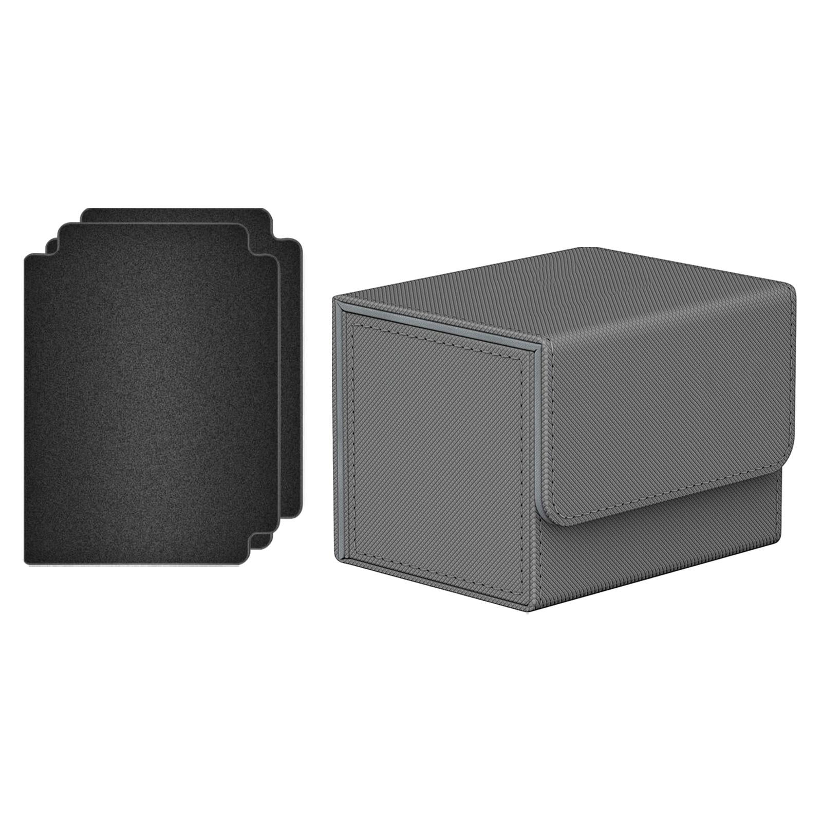 Komick 1800 Estuche para Mazo de Cartas – Porta Cartas Coleccionables de Cuero PU Forrado con Microfibra Caja de Mazo MTG para Cajas Booster de Yugioh, Béisbol, MTG Bloomburrow – Caja Grande