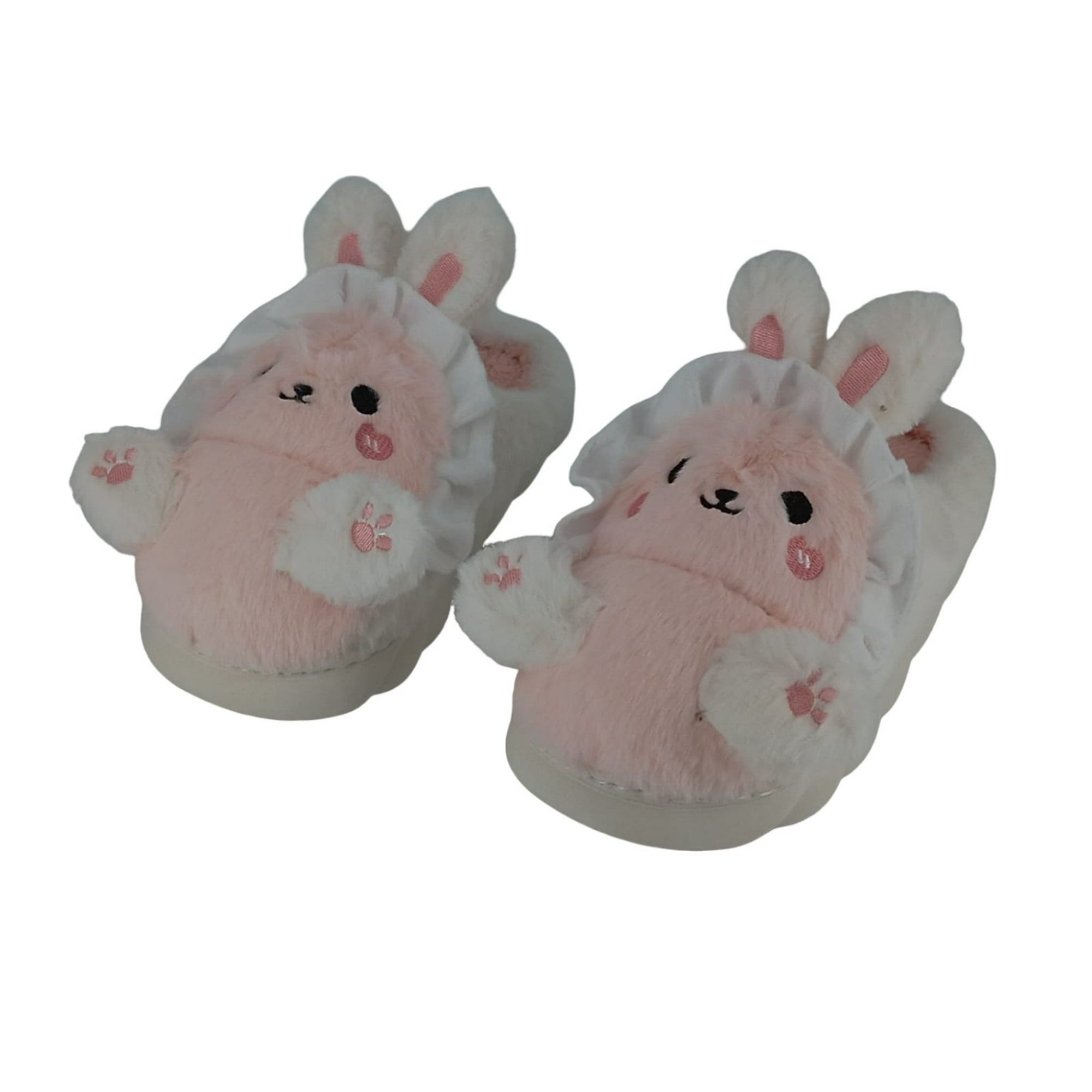 El Edén - Pantuflas De Felpa Diseño De Conejo, Anime, Kawaii Color Rosado Talla 36-37