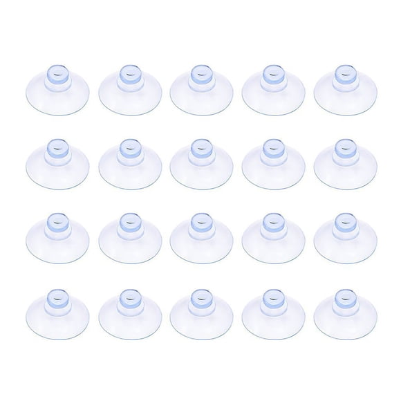 Ventosa Outus pequeña de plástico transparente de 20 mm de diámetro, 20 paquetes