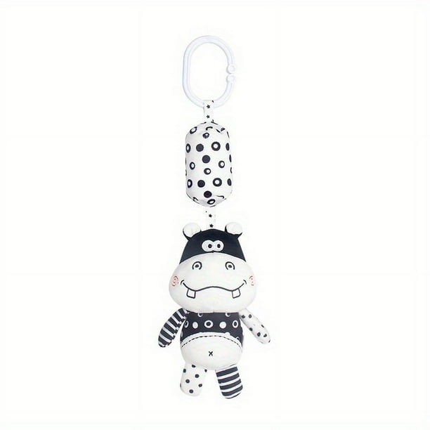 Newborn Visual Training Black And White Rattle Baby Toys, 0-1 Years Old Bed Bell Early Education Baby Toys Baby Toys 0-1 Years Old Soothing Dolls Baby Bedside Bell Car Rattle Stroller Pendant Baby Soo
