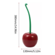 thumbnail image 4 of Escobilla Para Baño Rojo Cereza Elegante Cerdas Suaves, 4 of 5