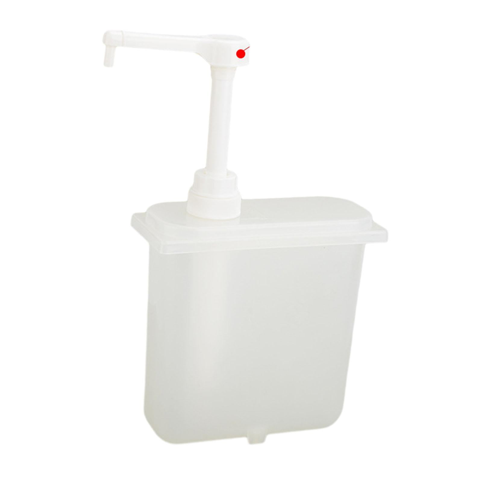 Magideal - Dispensador De Salsa Con Bomba Manual Para Miel Recipiente Para Almacenar Condimentos Botella Para Jarabe Con Bomba Diseño Desmontable De Pp Adecuado 2 Litros