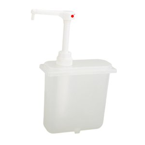 Magideal - Dispensador De Salsa Con Bomba Manual Para Miel Recipiente Para Almacenar Condimentos Botella Para Jarabe Con Bomba Diseño Desmontable De Pp Adecuado 2 Litros