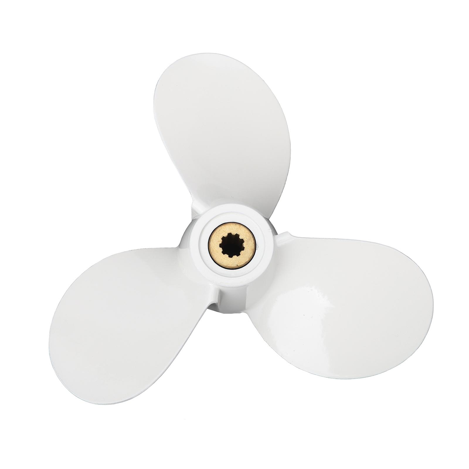 Magideal - Accesorio De Hélice Para Rco 6E0-45943-01El, Hélice En Espiral De Motor Fueraborda Compatible Con Aleación De Aluminio Para 7 1/2 X 8