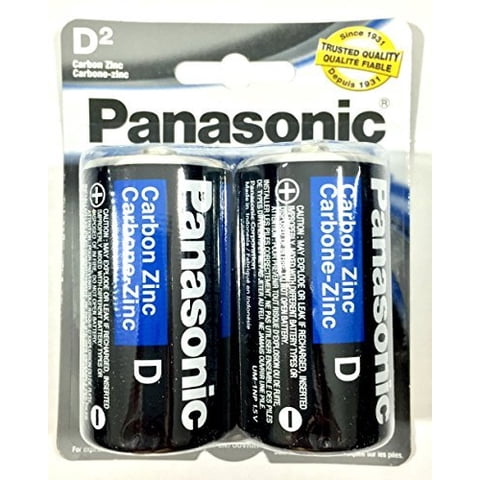 Baterías Panasonic Super Heavy Duty Power Zinc Carbono 2Pc Tamaño D