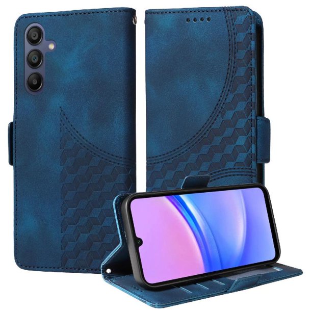 Carcasa FOXDOCK Samsung Galaxy A16 de cuero PU, diseño acolchado clásico, protección contra caídas y rayones