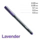 thumbnail image 2 of Multiliner Lavender desechable 0.03 mm, 2 of 2