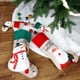 thumbnail image 3 of Juego de 4 medias navideñas: medias grandes y pequeñas de 18 pulgadas para decoración de árbol de Navidad con Papá Noel y muñeco de nieve, bolsa para guardar regalos, bolsa de dulces para chimenea, ár, 3 of 7