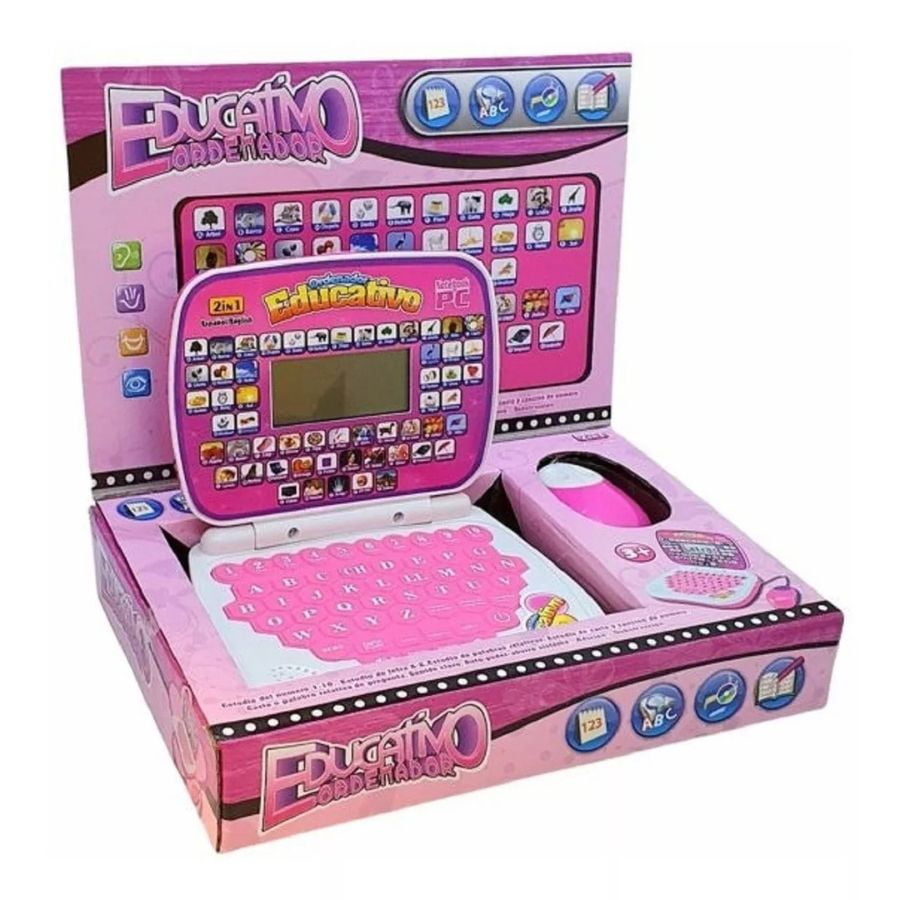Click Ventas - Ordenador Didactico Computadora Educativo Notebook Rosa