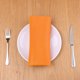 thumbnail image 4 of REGALWOVEN Paquete de 6 Servilletas de Tela de Poliéster para Cena, Servilletas de Tela para Banquete Naranja 19"x19", 4 of 5