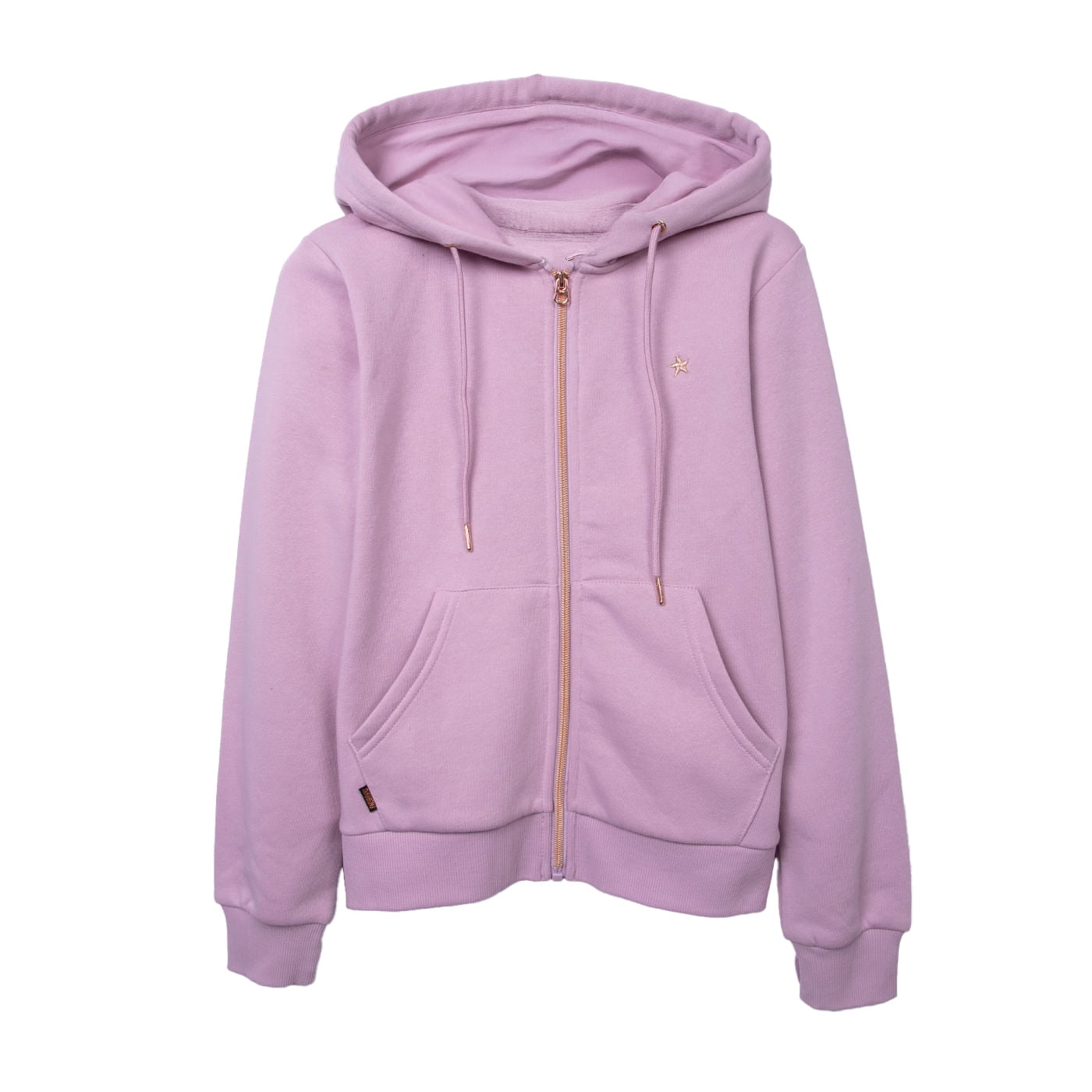 Pillin - Polerón Niña Básico Con Cierre Y Gorro Malva