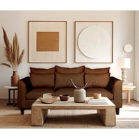 Casa Wow Deco - Sofa Asturias 3 Cuerpos Café