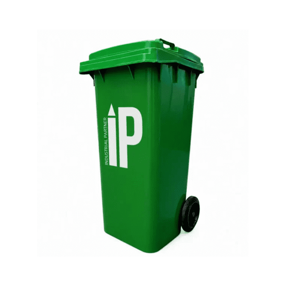 Contenedor de basura plastico 120 litros color Verde