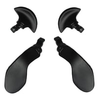 Genérico - 4Pcs Metal Back Paddles For Ps5 Dualsense Edge Controller,Paletas De Repuesto Intercambiables Para Ps5 Dualsenseedge Wireless Controller-Negro