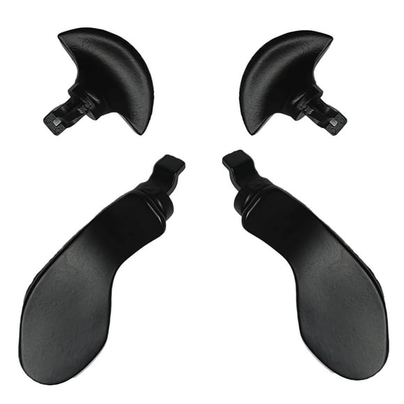 4PCS Metal Back Paddles For PS5 DualSense Edge Controller,Paletas de repuesto intercambiables para PS5 DualSenseEdge Wireless Controller-Negro