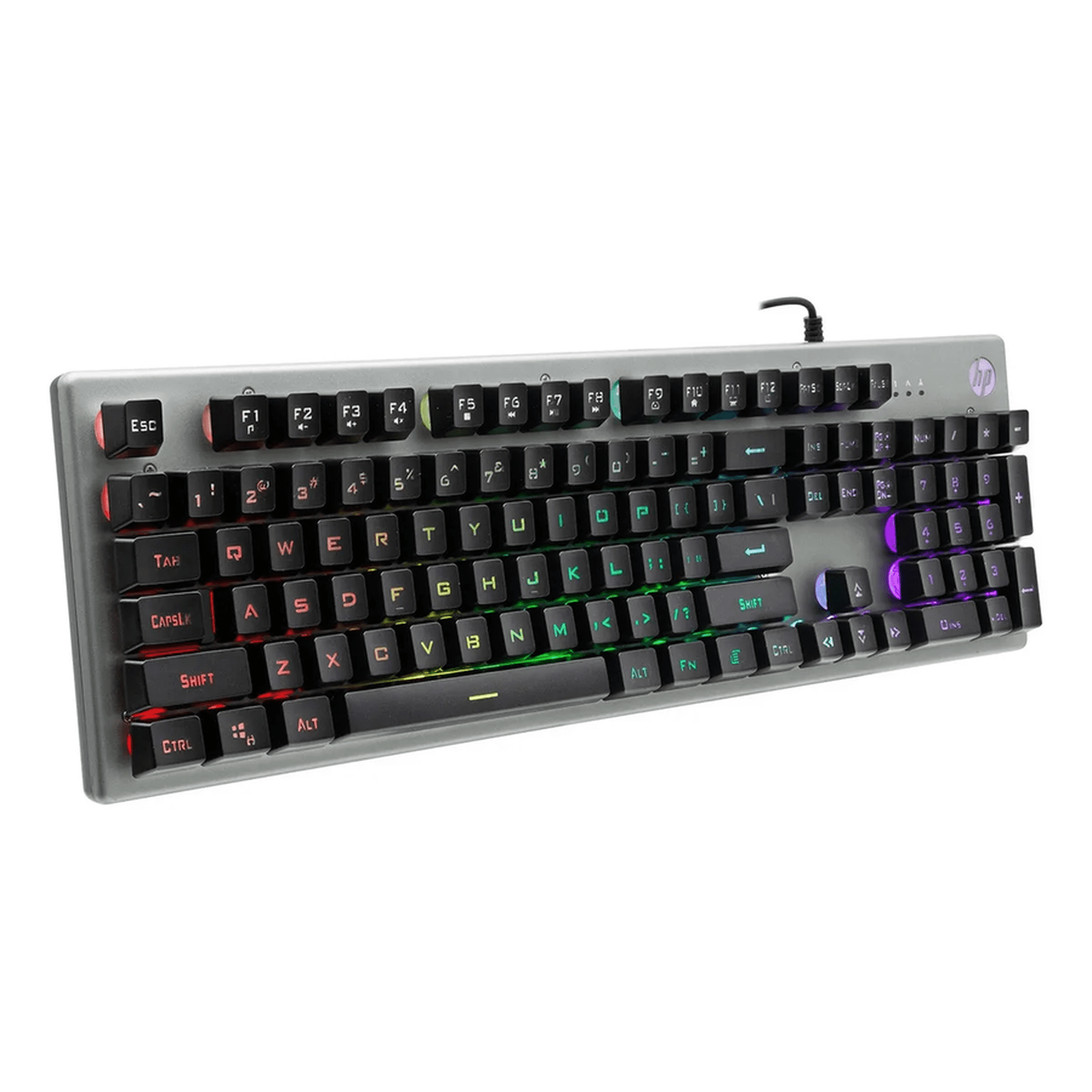 Genérico - Teclado Hp Membrana Rgb Inglés Negro