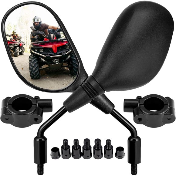 KEMIMOTO ATV Mirrors, 8 mm y 10 mm, espejos para manillar de motocicleta