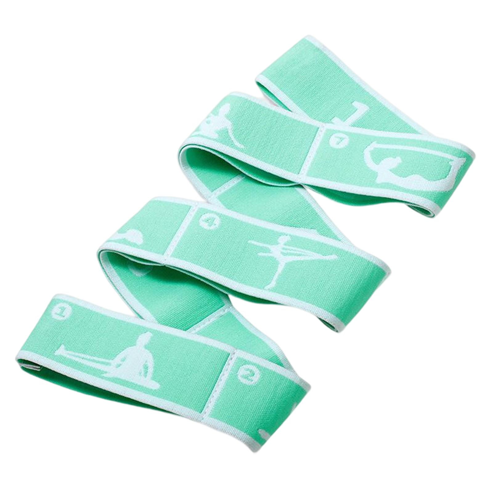 Magideal - Banda De Resistencia Entrenamiento De Ligamentos Yoga Auxiliar Cinturón De Estiramiento Correa Elástica Banda Elástica Para Ejercicios, Danza, Latina, , Verde