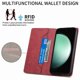 thumbnail image 2 of Funda tipo cartera con bloqueo RFID para Samsung Galaxy A57 5G Con tapa abatible, portatarjetas, cierre magnético, TPU y soporte Rojo, 2 of 6