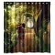 thumbnail image 1 of Cortina de ducha para baño con diseño de niñas y Totoro, con ganchos, tamaño 60 x 72 pulgadas, 1 of 3