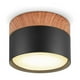 thumbnail image 1 of Panel Led Deco Sobrepuesto Madera 6w Negro Cálido, 1 of 3