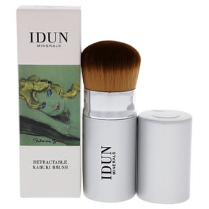 Idun Minerals - Pincel Kabuki Retráctil - De Para Mujer - Pincel