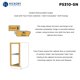 thumbnail image 4 of Bisagra Hickory Hardware P5310-SN de cierre automático, satinado, 170°, 4 of 5