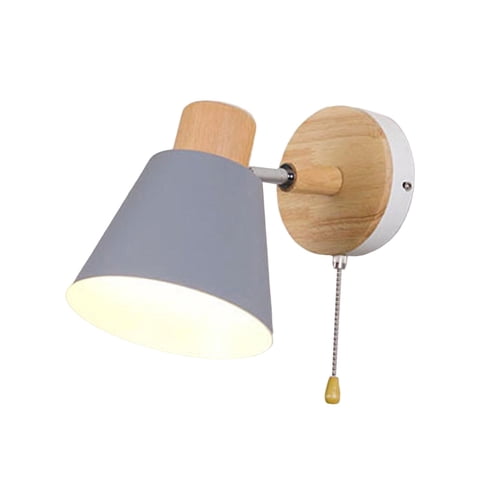 Ioensy - Lámpara De Pared Nórdica Aplique Giratorio Para Restaurante Baño Sala De Estar Gris