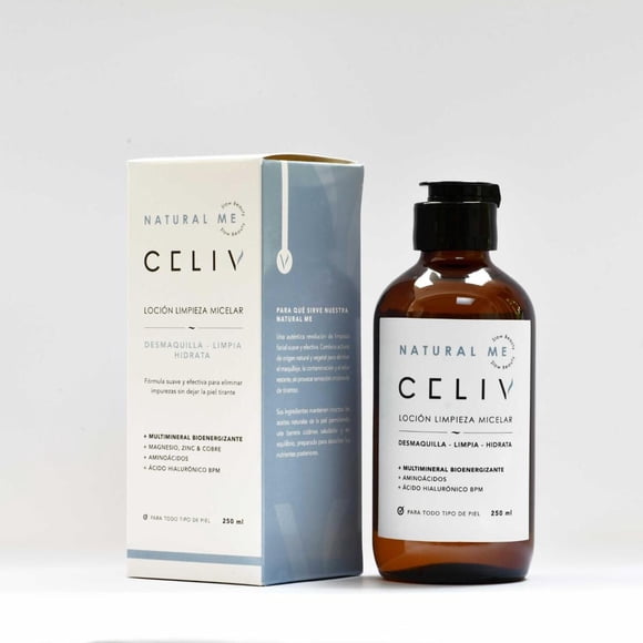 Agua Micelar Desmaquillante Natural Me 250ml CELIV