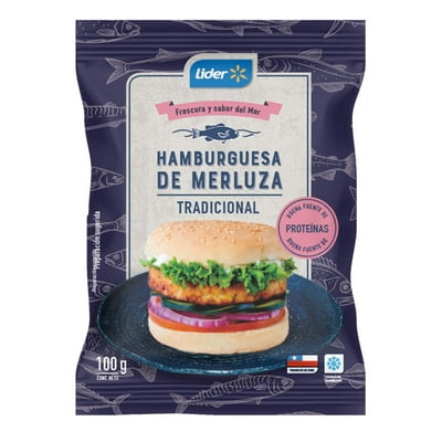 Hamburguesa De Merluza 100 G Lider