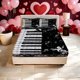 thumbnail image 1 of Piano Key Sheet Music Printed Bed Cover Set Featuring Soft And Comfortable Material for a Pleasant Sleeping Experience Suitable for Various Bed Sizes Ideal for, 1 of 1
