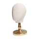 thumbnail image 3 of Cabeza de exhibición para hacer peluca, sombrero, soporte de exhibición, modelo de cabeza de maniquí portátil para estilizar, tocado de secado, gafas, Oro, 3 of 5