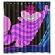 thumbnail image 1 of Cortina de ducha con diseño de gato de Cheshire, con ganchos, 152 x 183 cm, 1 of 3