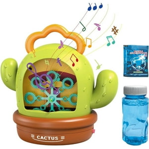 Otuti - Máquina Cactus Musical Lanza Burbujas Con Luces