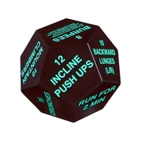 Ioensy - Fitness Challenge Dados Grupo Clase Ejercicio Dados Para Principiantes Gimnasio Hombres Mujeres Verde