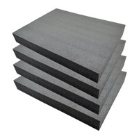 Ioensy - 4 Piezas De Espuma Para Caja De Herramientas, Forros Acolchados Para Transporte Y Almacenamiento, 40 Cm X 33 Cm X 2 Cm